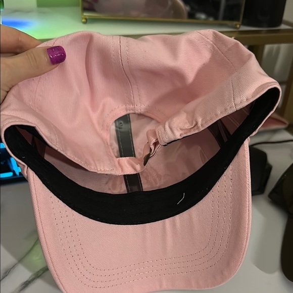 Pink Lily Pink Cap with Rhinestone Bow - Picture 6 of 8